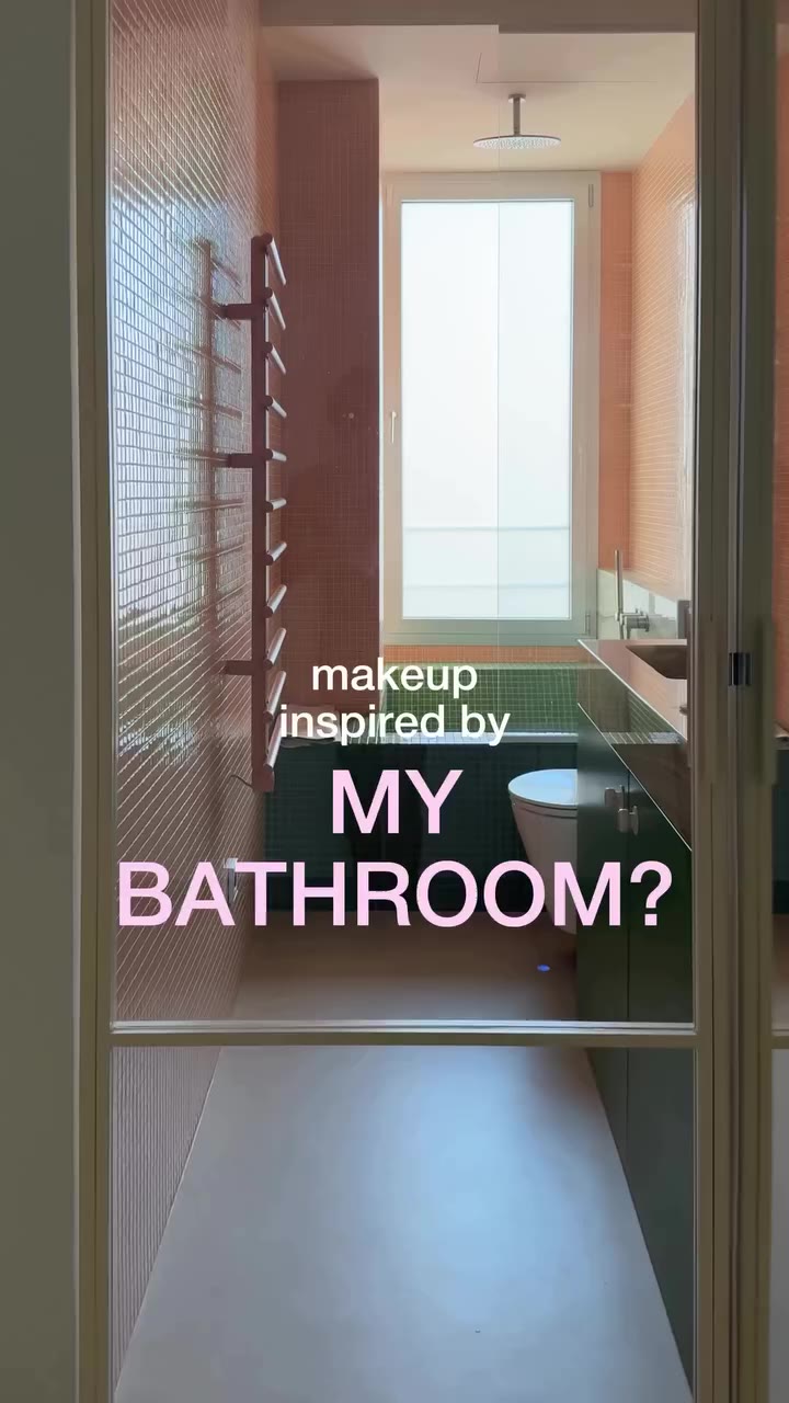 I mean… what else was I supposed to do with a bathroom like this? 🍀…
