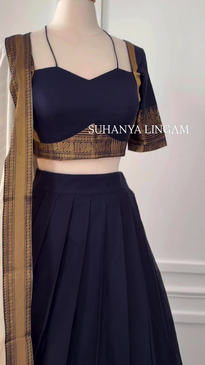 Our classic Lehengas are back with a twist 🦢🪞🪷#suhanyalingamdesign…