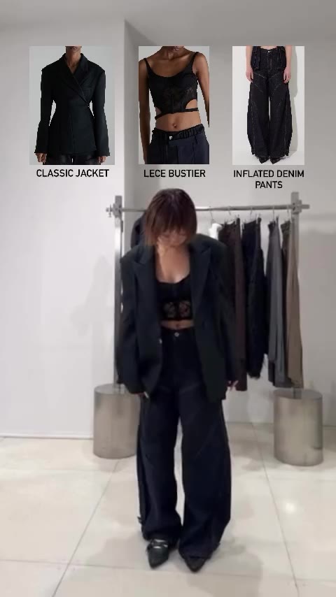 @frangant_official 【IG LIVE#4】 ◼︎Inner ハリ感のあるストレッチレースに、スキューバジャージー素材を組み合わせた意外性のあ…