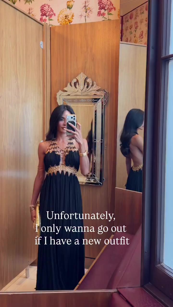 diva attitude @apooooooouo - Sevionx Backless Cutout Maxi Dress In Black…