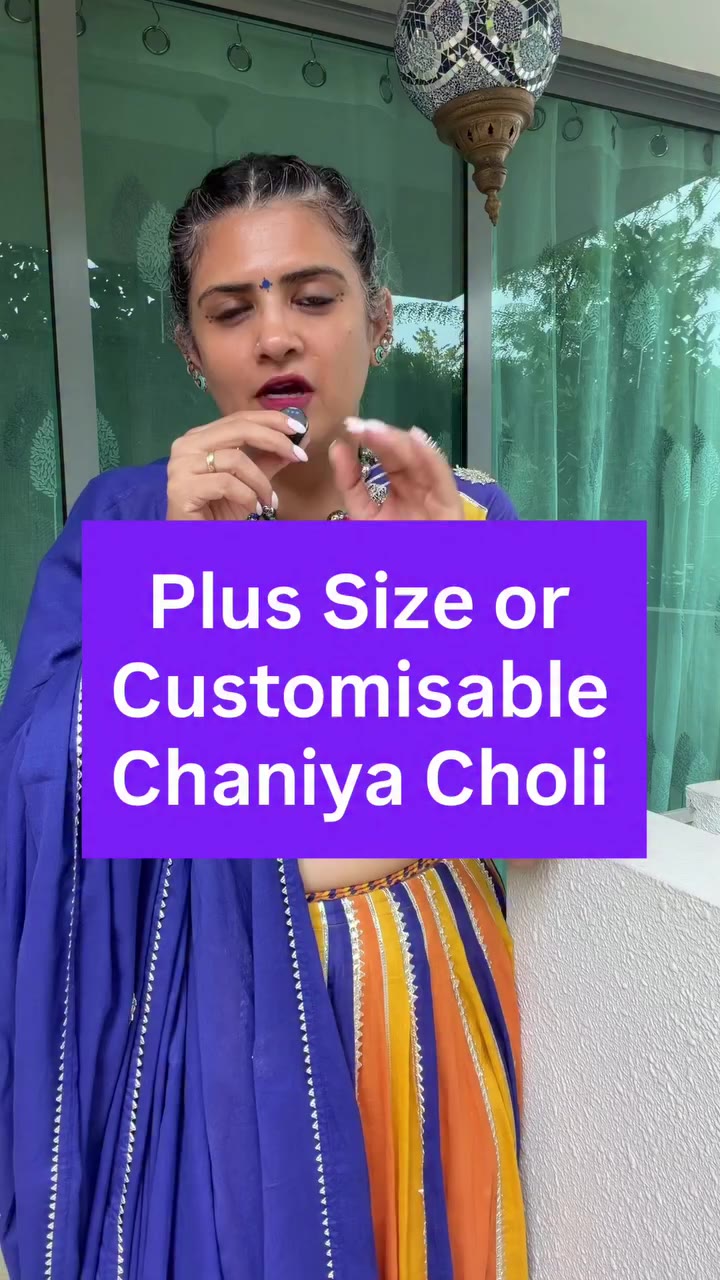 Brand recommendation - Plus Size / Customisable Chaniya Choli #jaineerecommends