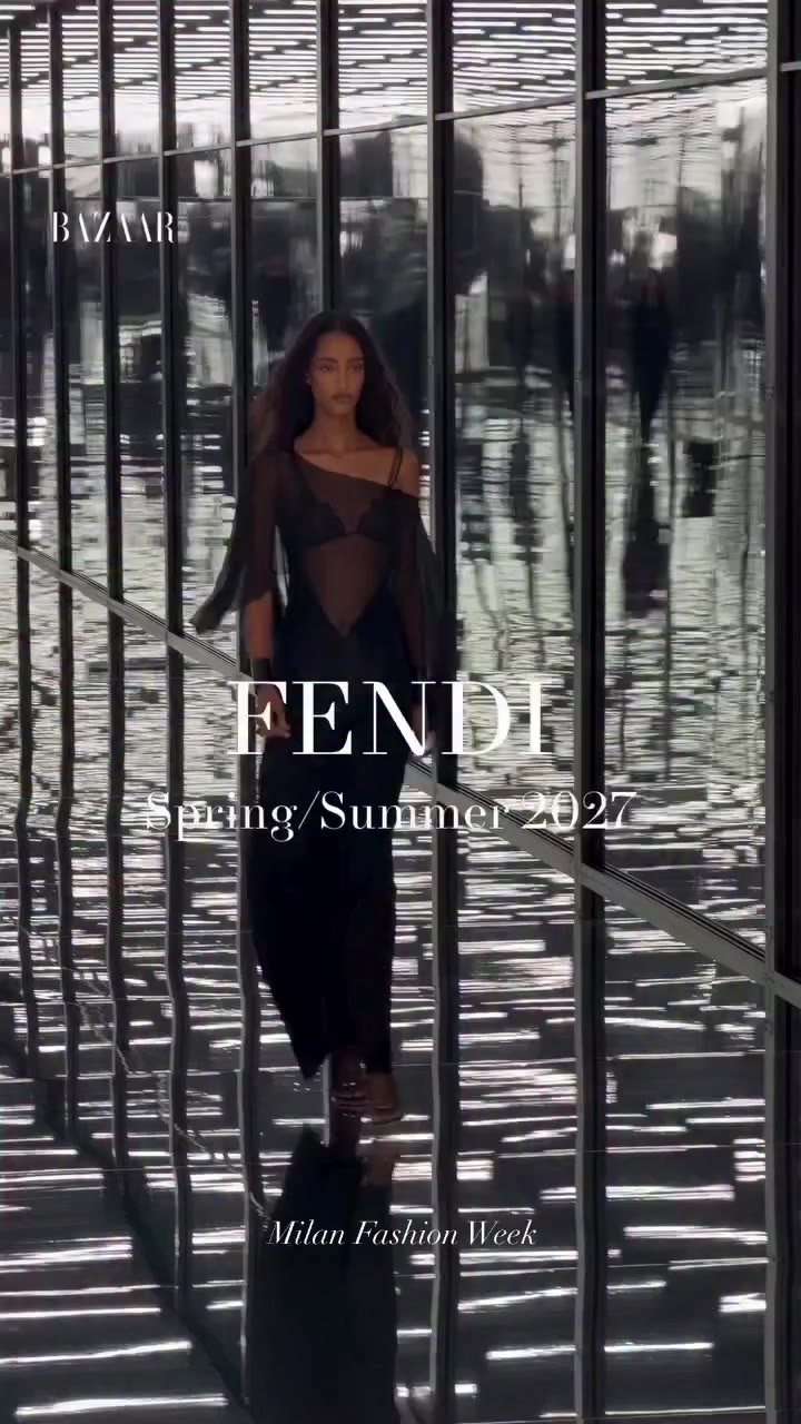 @harpersbazaarus at @fendi today in Milan showcasing the SS27 Collection 🎥…