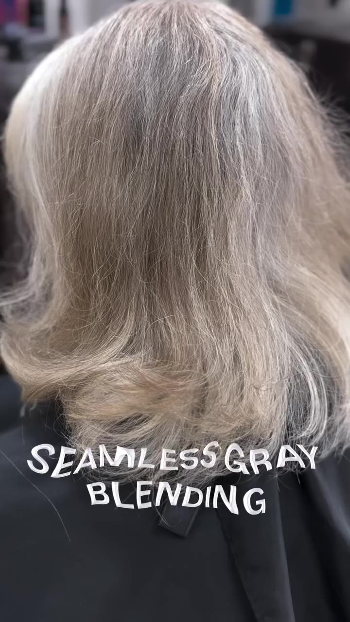 A subtle but powerful transformation to start the week✨ Embracing your greys…
