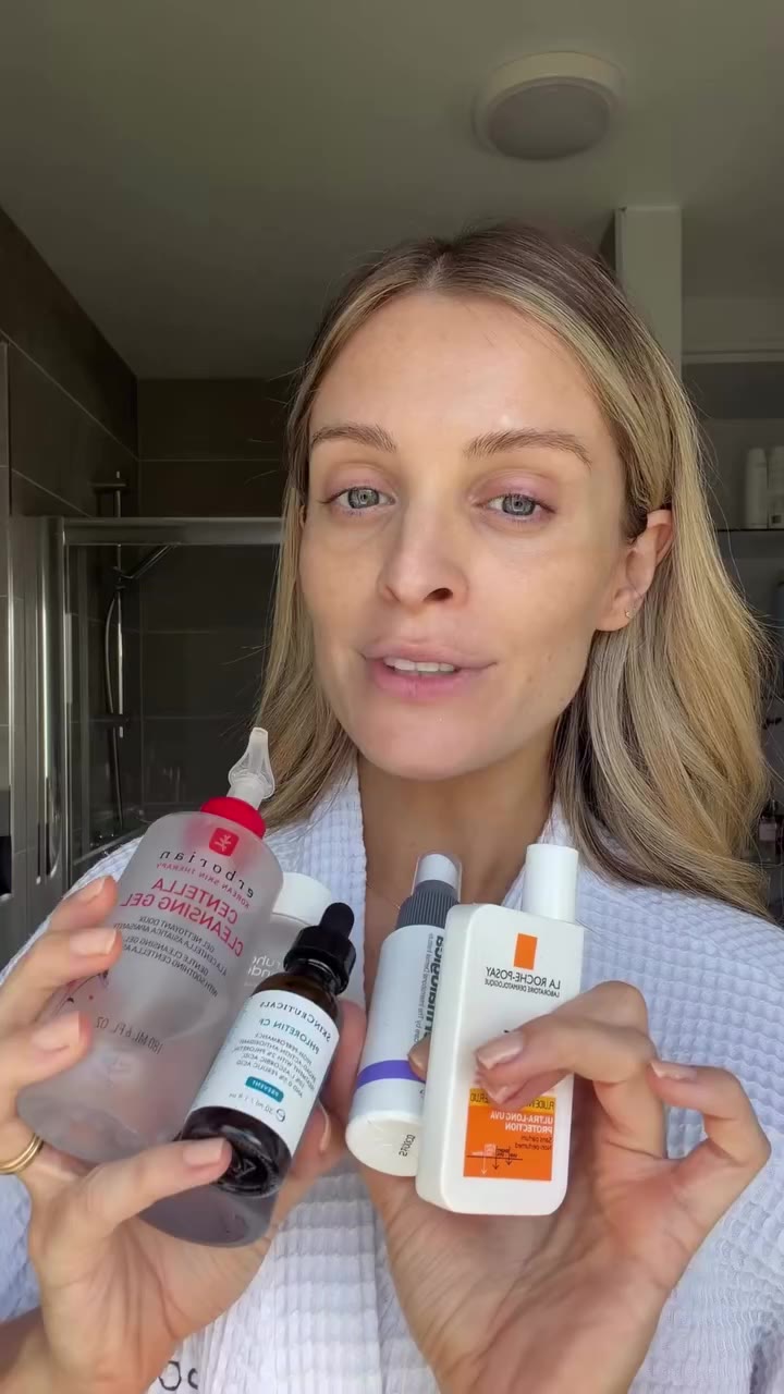 Trust me on these 🤌🏼 If you want glowy, fresh, bright skin… this line up is…