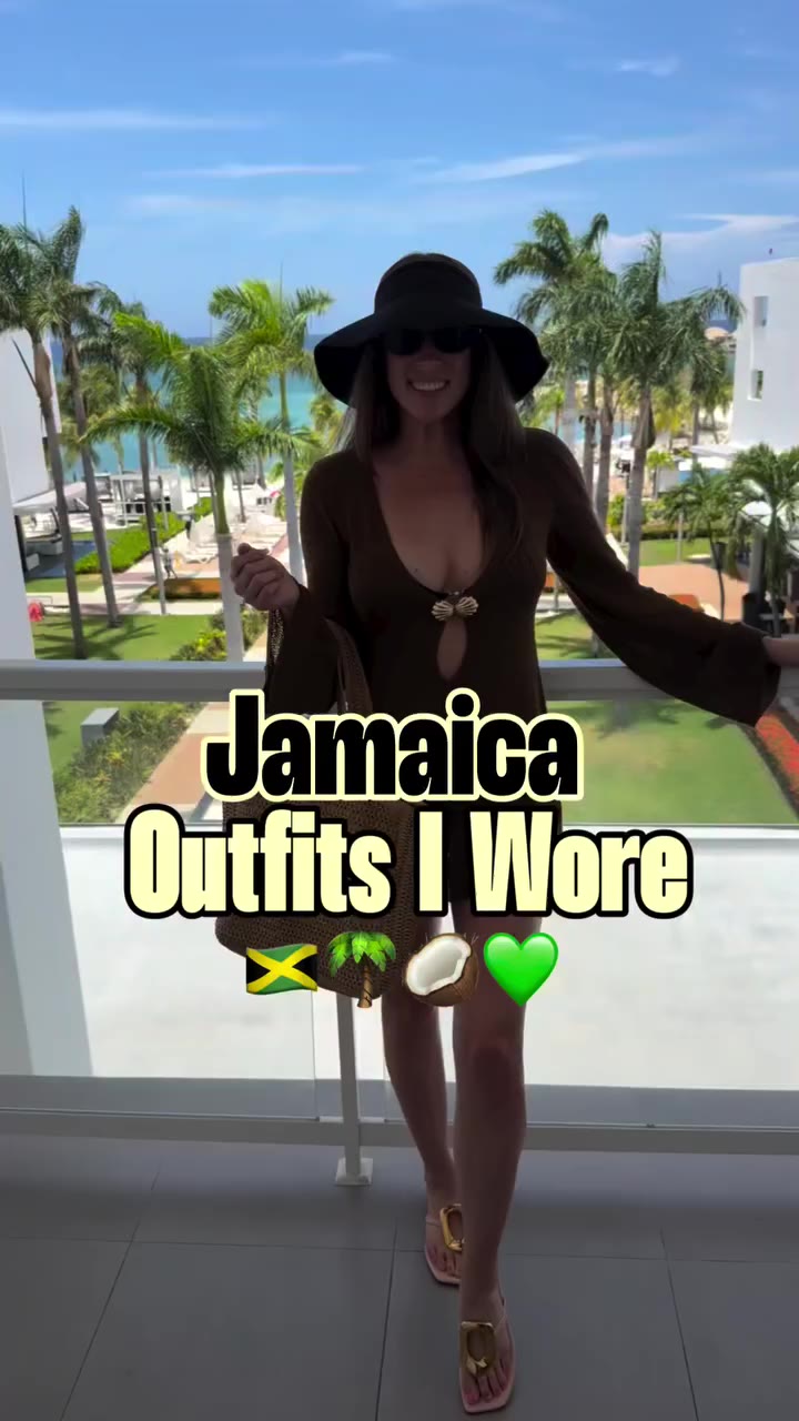 The suitcase said “girl, enough” 😂🌴✈️ Jamaica outfits linked on LTK!!!💚🥥 •…
