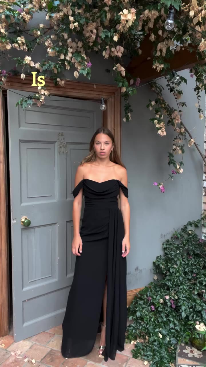 As chic as they come - Austen Gown in Black 🖤 . Available now - walk into our…