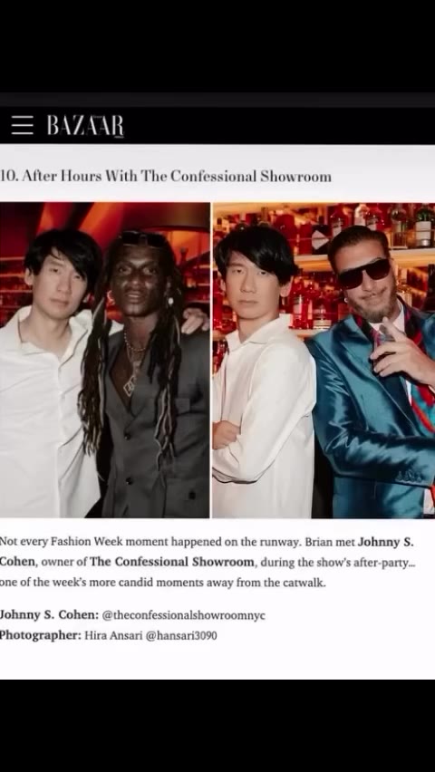 Want to thank @bametcalf1 and Harper’s bazaar @drew___itachi for stopping by…