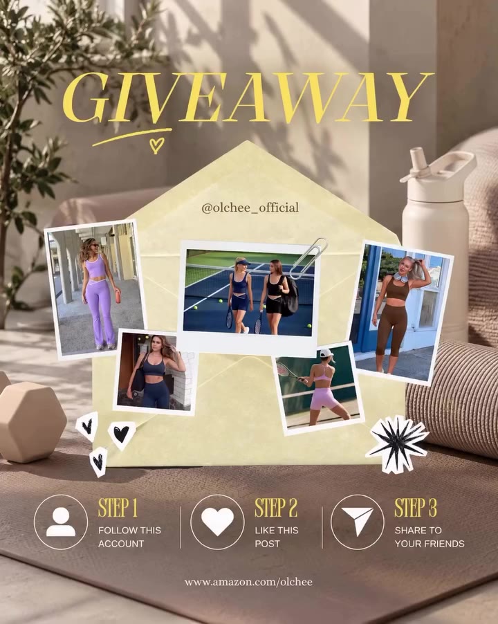 🎁 WIN FREE OLCHEE ACTIVEWEAR! We’re giving 3 lucky winners a chance to win…