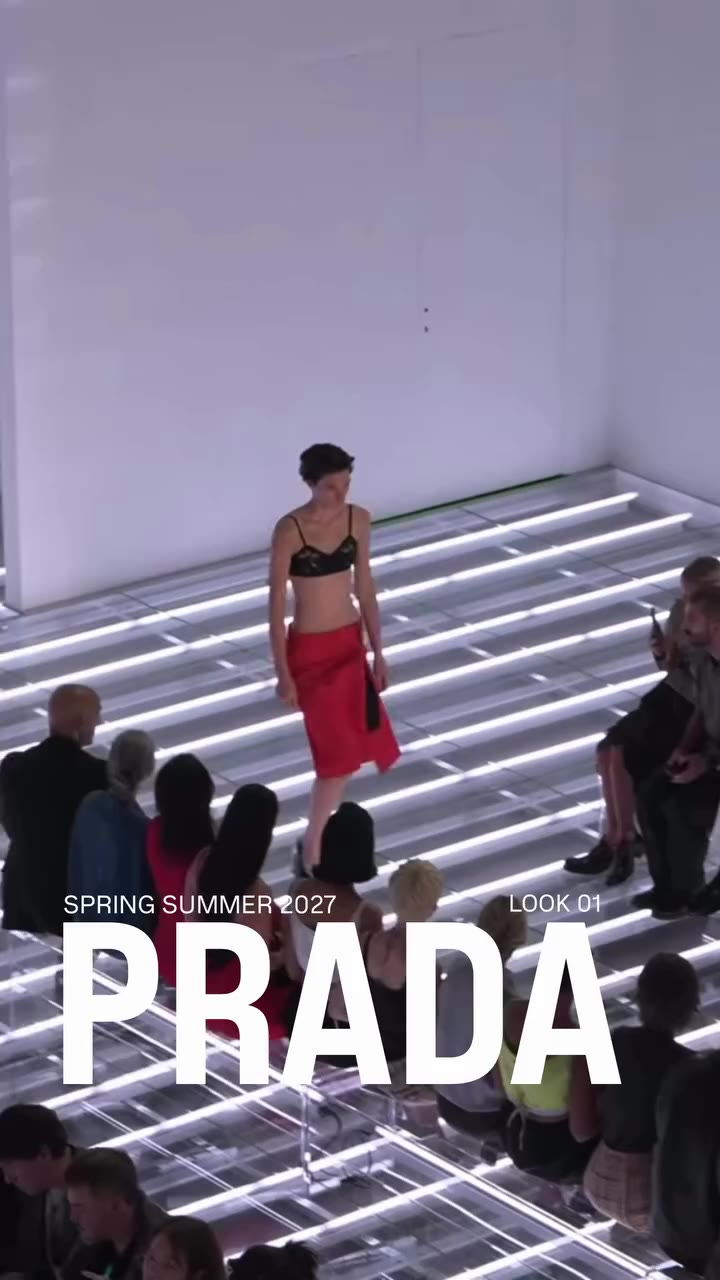 Prada Spring/Summer 2027 Womenswear The show by Miuccia Prada and Raf Simons…