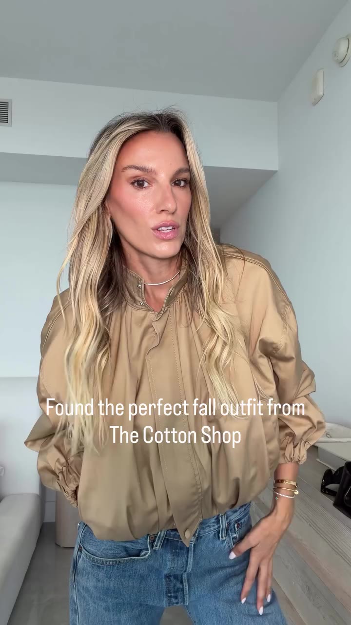 I found the most perfect fall outfit available at The Cotton Shop @Revolve…