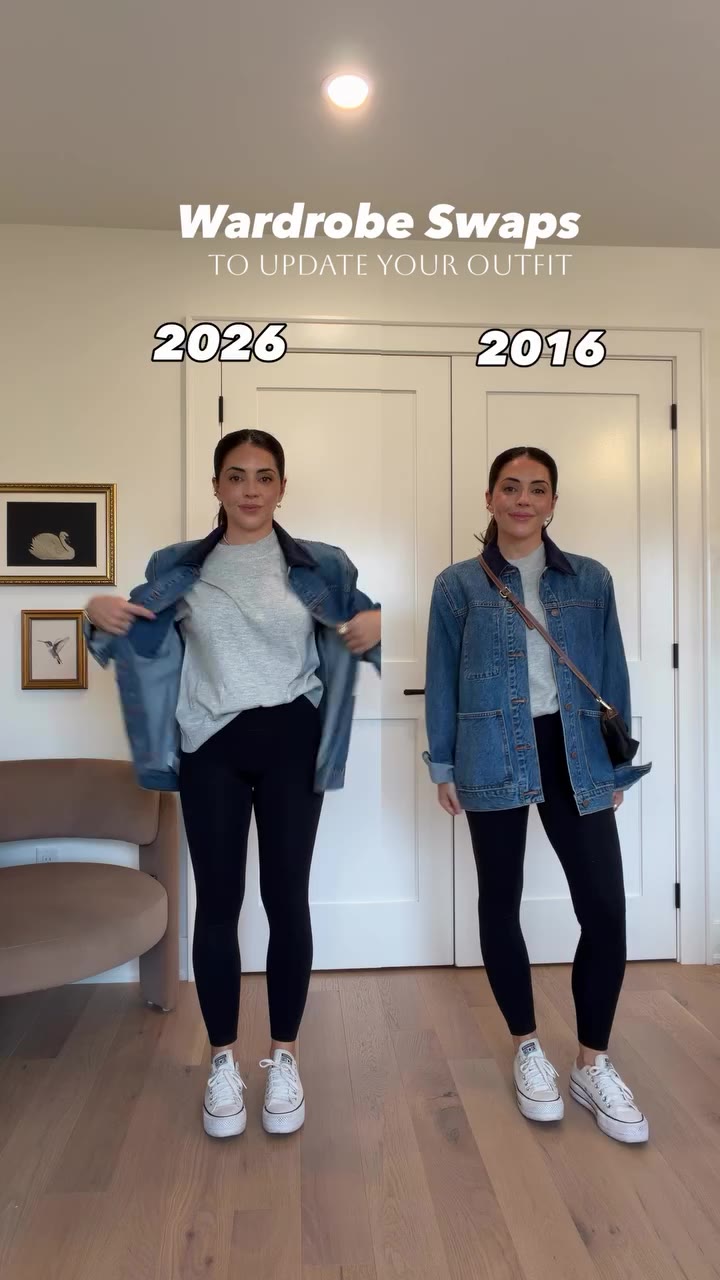 Easy swaps to instantly make your outfit look more modern 💁🏻‍♀️ are you team…