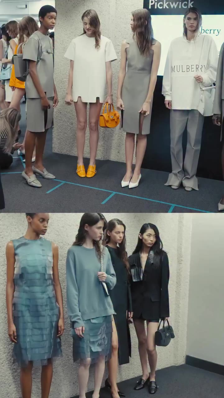 Backstage moment at @mulberrybychristopherkane. #LFW