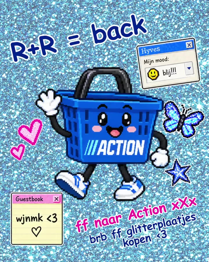 Wie wil er krabbelen met Action? Xx R+R als we een Action Hyves moeten maken < 3