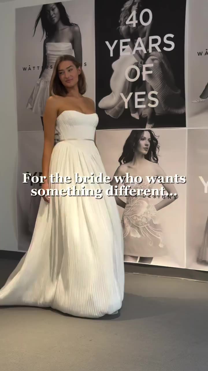 For the bride who wants her gown to feel a little unexpected. 🤍 Watters is…