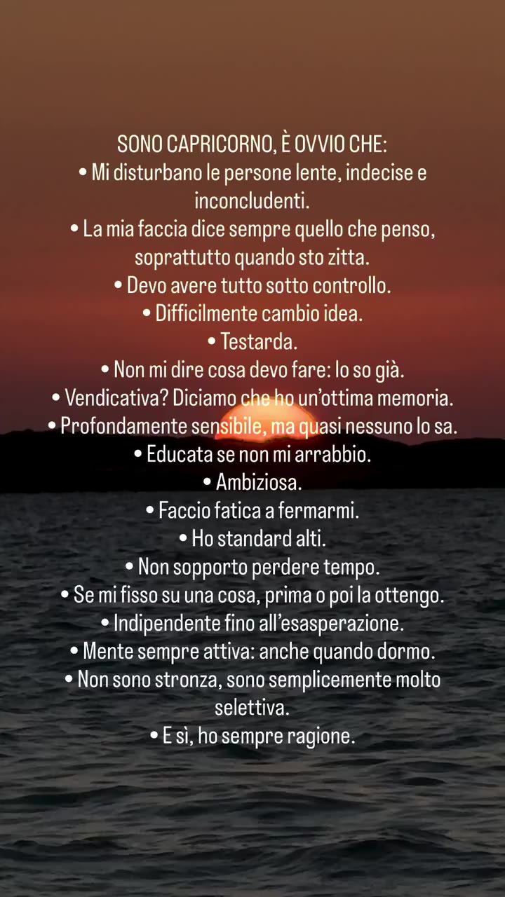 Aggiungo che sono bravissima ad ignorare cose e persone se quel giorno mi va…