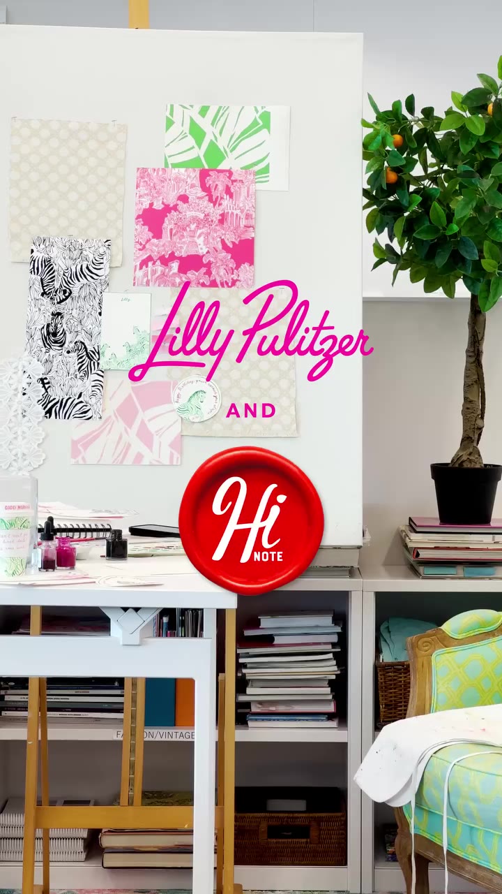 Life is brighter when you send your best. Introducing Lilly Pulitzer × HiNOTE…