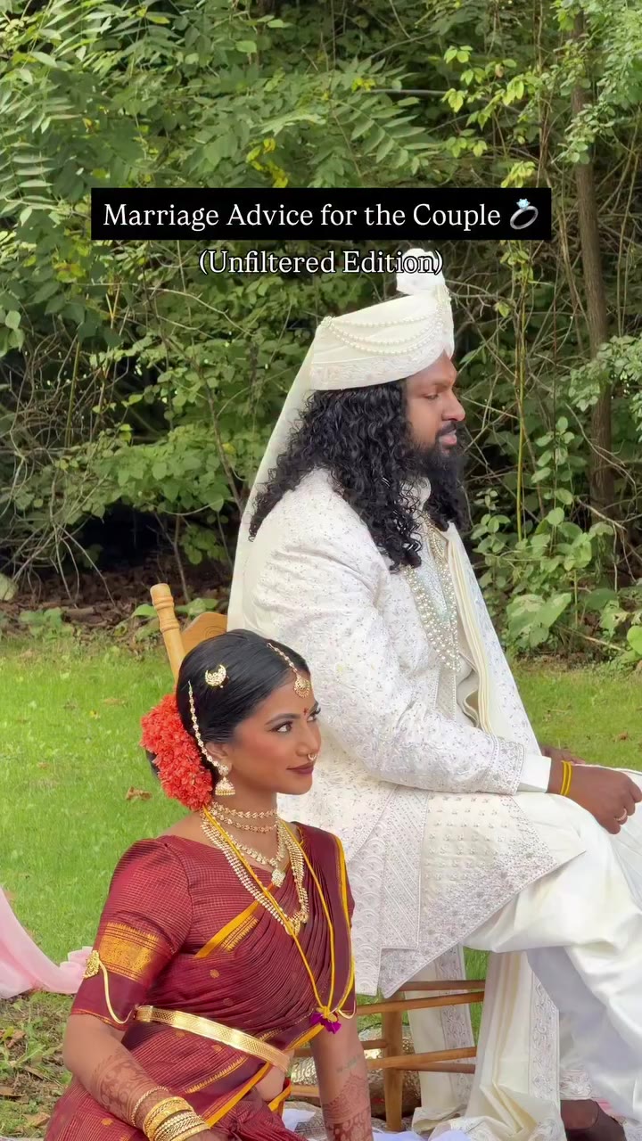 Is this solid advice or 🤷🏾‍♂️…. ? #marriageadvice #tamil #wedding…