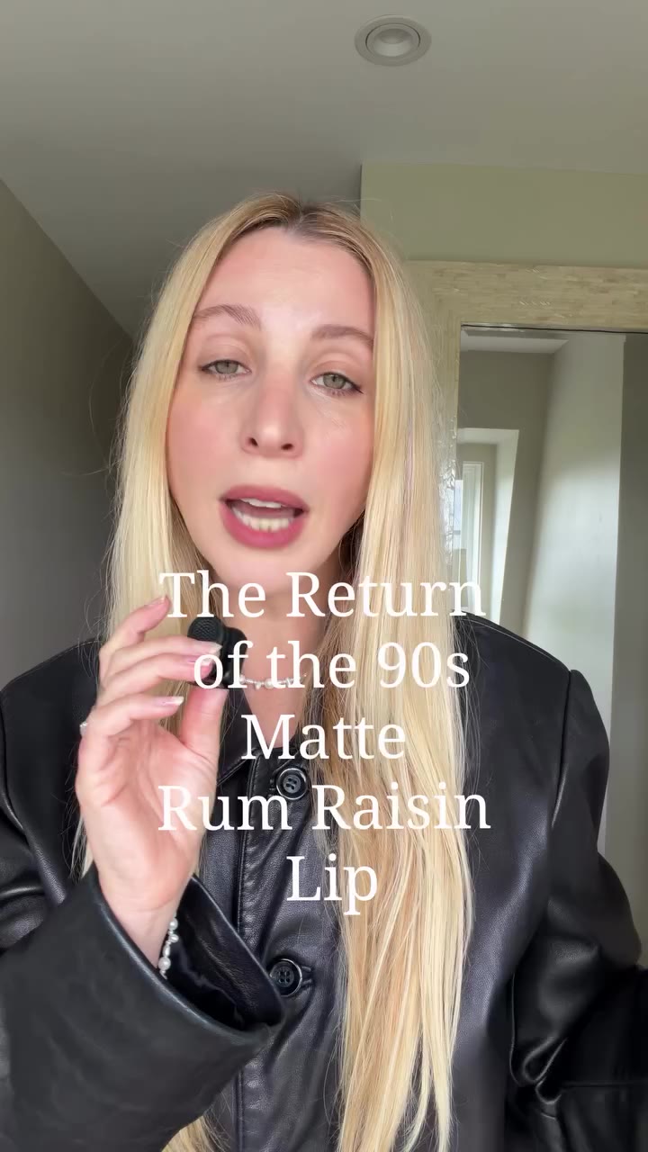 This matte rum raisin-ish lip feels so on time again, especially as fall is…
