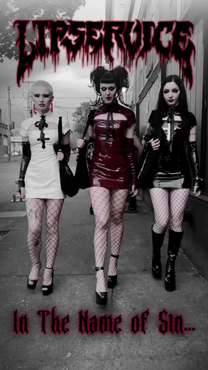 Clothes from Hell 🖤🥀 Silhouettes steeped in sacrilege, Lippy lovelies in…