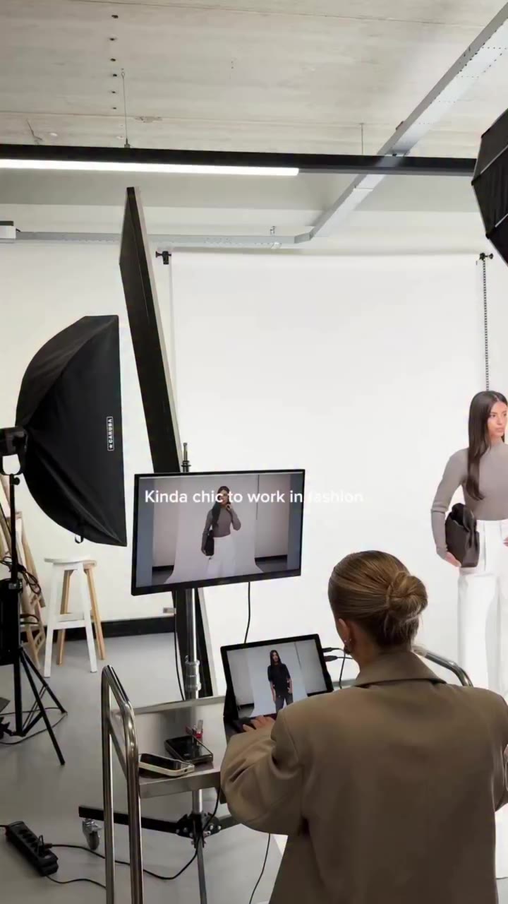 SOMETHING COZY IS COMING… ☁️ a little behind the scenes from our shoot. new…