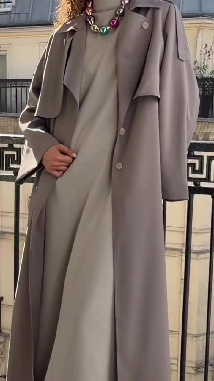Your favorite Trench Abaya is coming back in new colorways. Coming soon in…