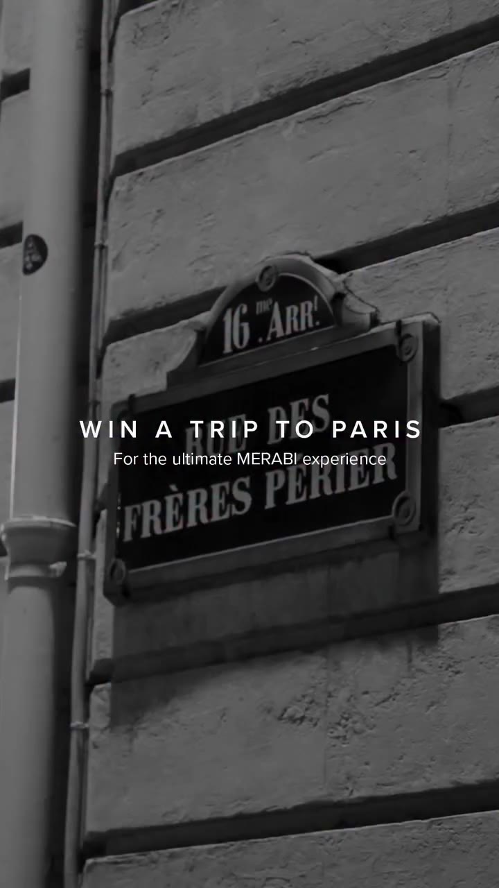Competition Time: WIN a trip for you and a friend to join MERABI at our Paris…