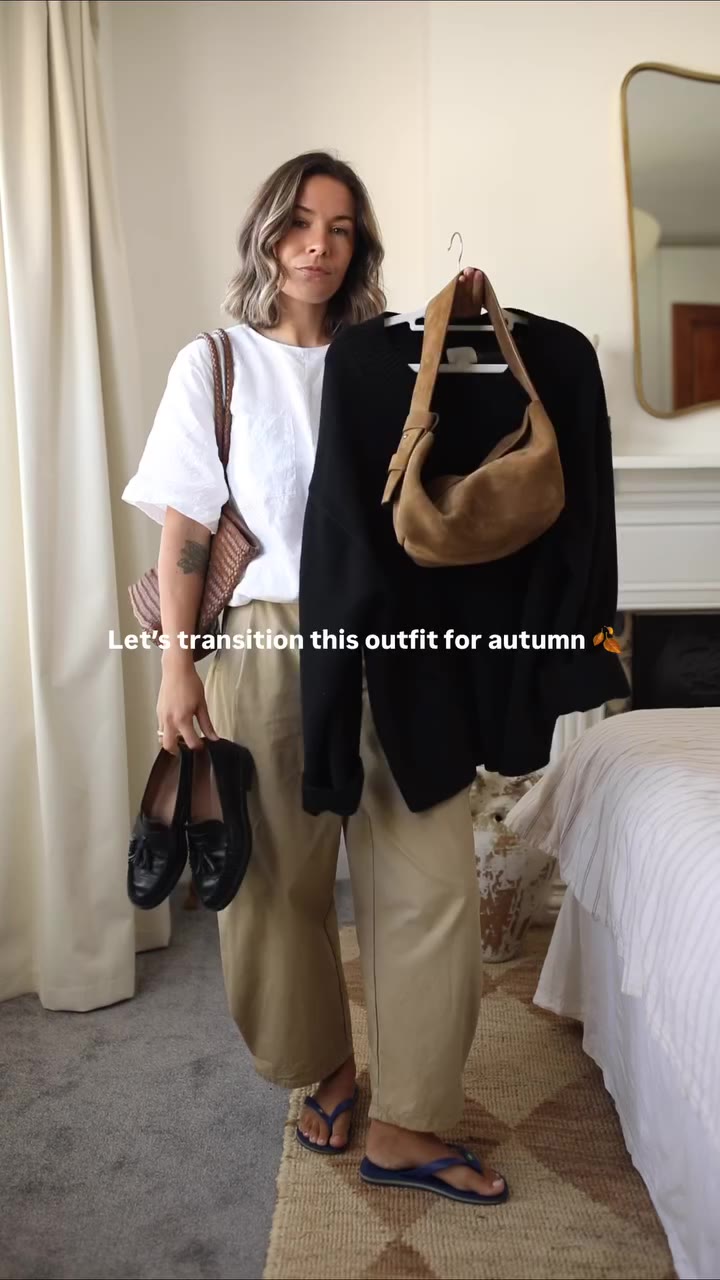 Goodbye flip-flops, hello loafers 🍂 The easiest way to make a summer outfit…