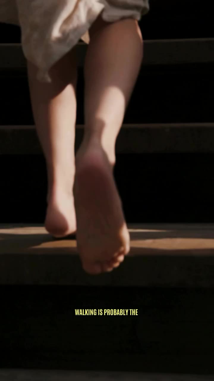 Some things you don’t think about until they start to feel different. Walking…