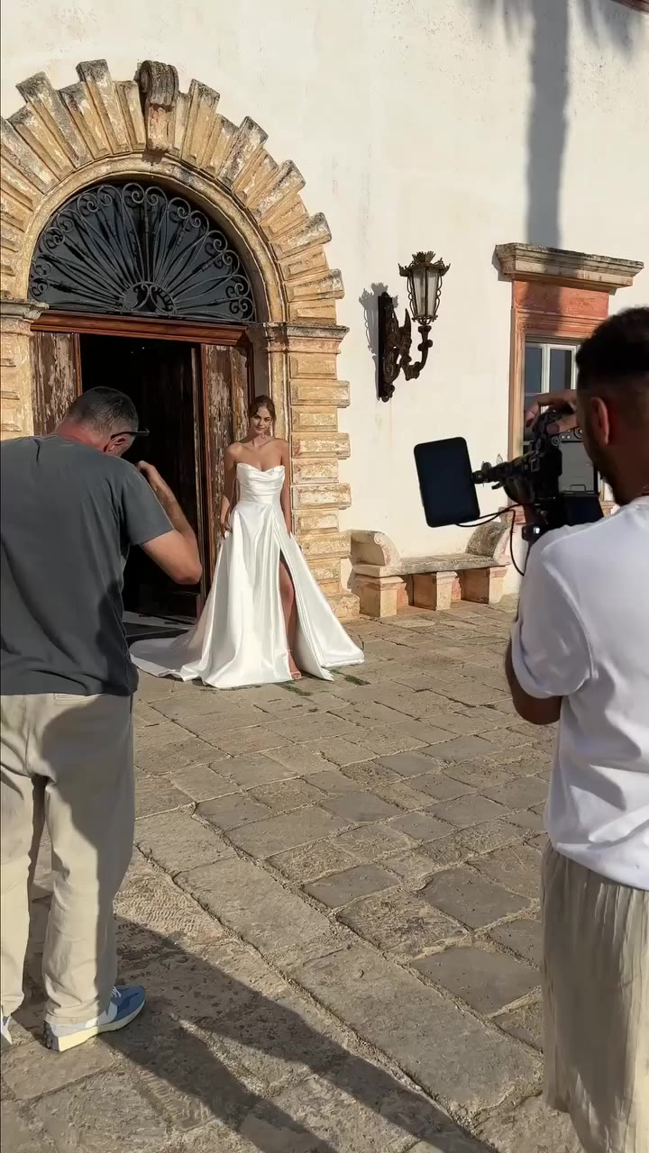The shoot vs. the result Meet Marcella, a gown made for the bride who dreams…