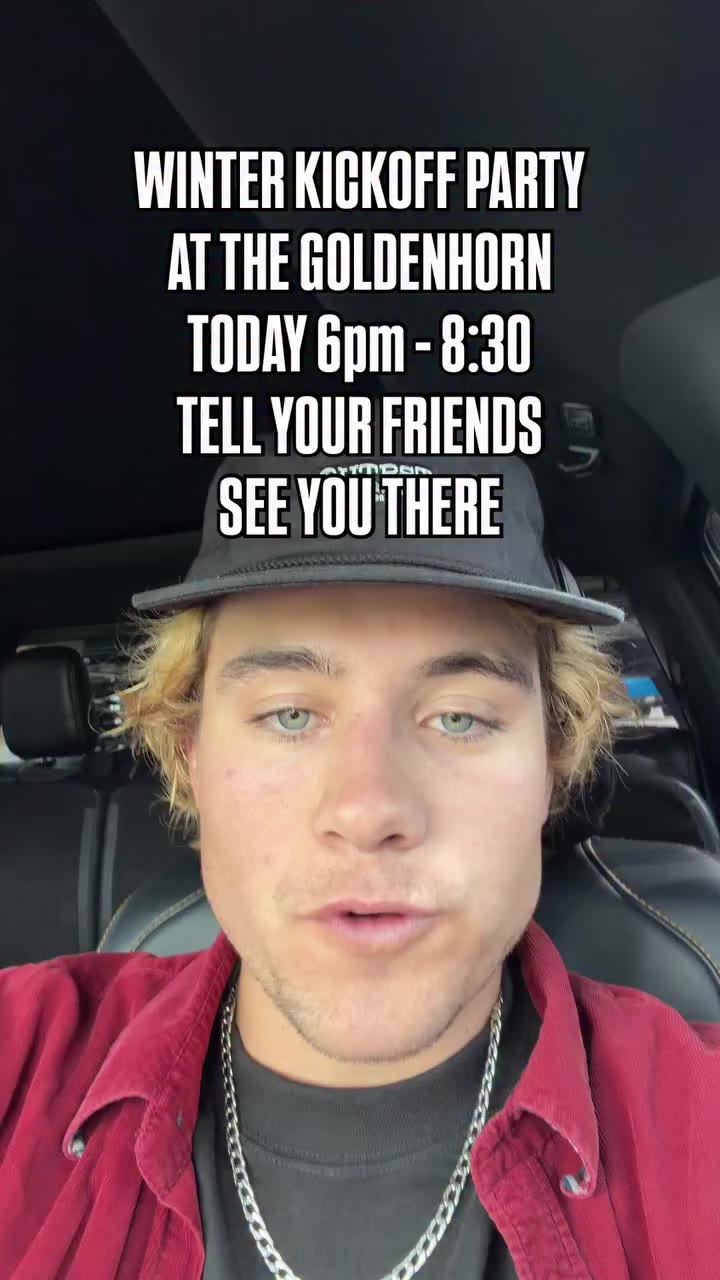 SEE YOU TONIGHT AT THE GOLDENHORN 6pm