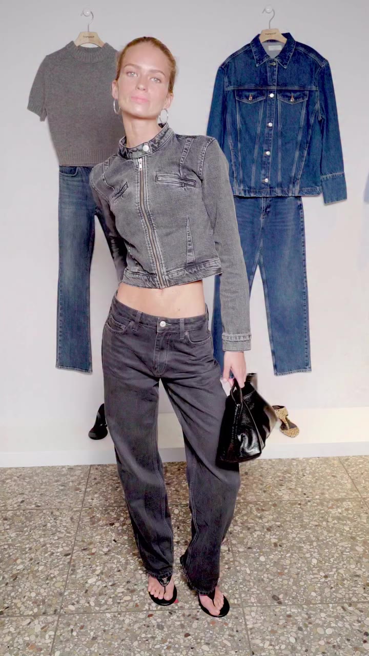 Our new denim shapes, worn by our community at London Fashion Week. New fits…
