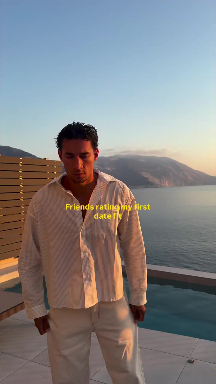 First date fit check in Greece (thanks to travel mode) @bumble AD #bumblepartner