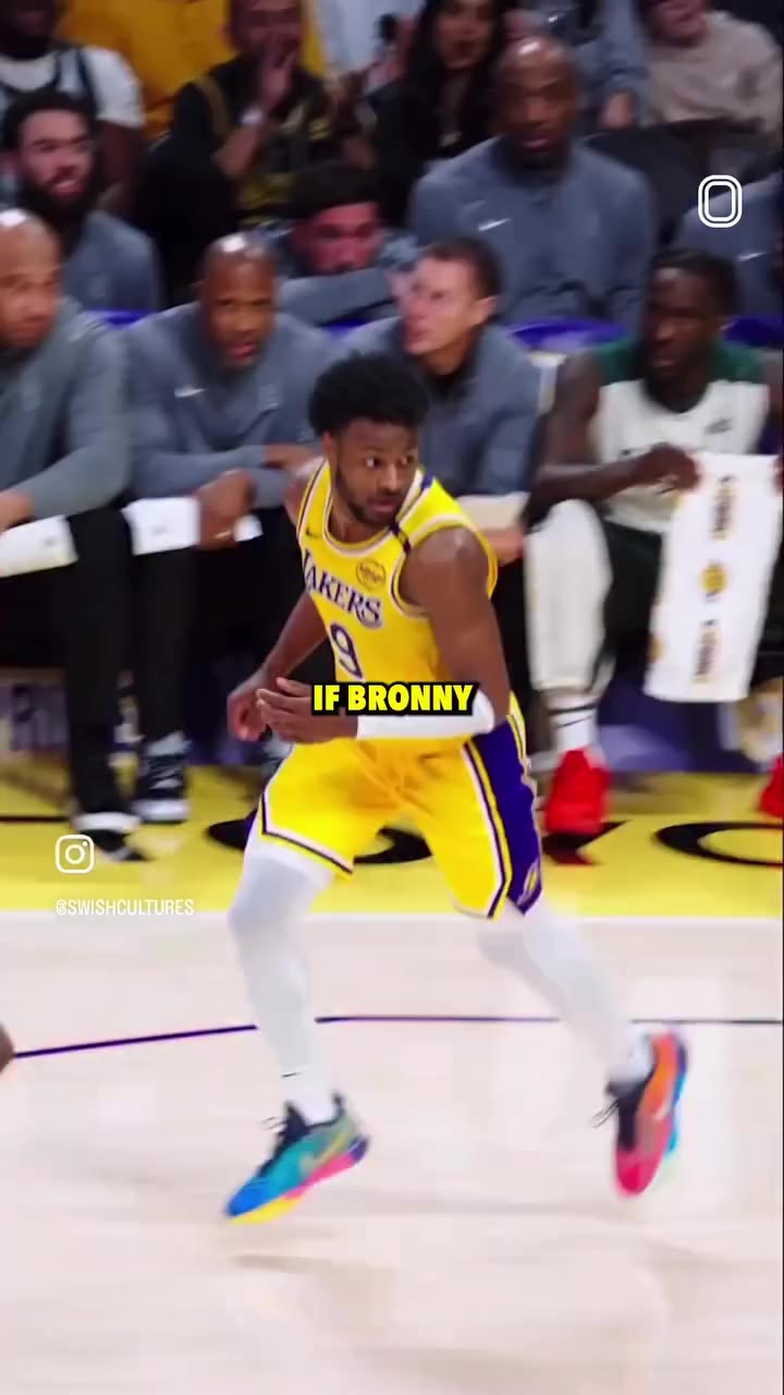 Should Nike give Bronny a signature shoe? 🤔 @overtimethomas @overtimemikey