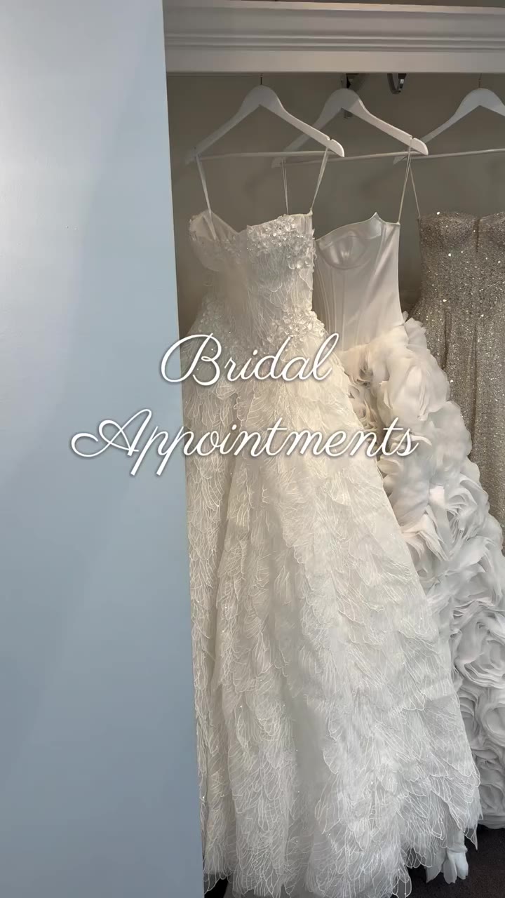 Bridal appointments available this Friday, Saturday and Sunday at our…