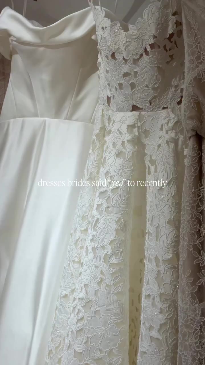 A few clean + classic JY bride favorites 🤍 Book your dress appointment at our…
