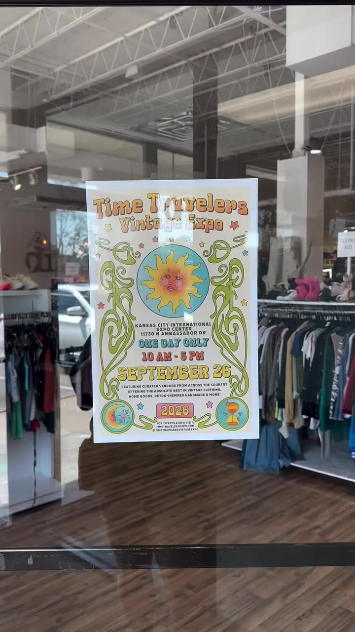 KCMO! Have you spotted our posters around town? 👀 Time Travelers Vintage Expo…