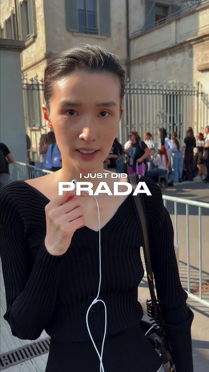 Second time walking @prada for Esther ❤️‍🔥 @esther_kim____⁠ was discovered…