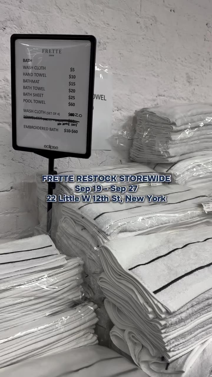 STOREWIDE RESTOCK 🛏️ FRETTE JUST GOT EVEN BETTER Fresh product has landed…
