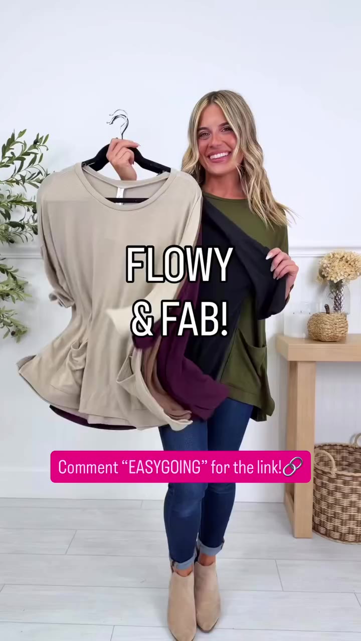Flowy and SO FAB! This one is so comfy and flattering on everybody! ✨Comment…