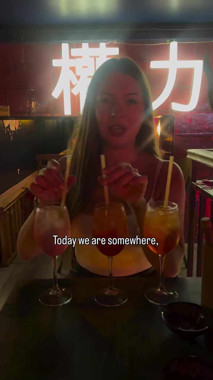 Aperol spirits tasting in the best sushi joint in Tbilisi @yoko.asianfood…