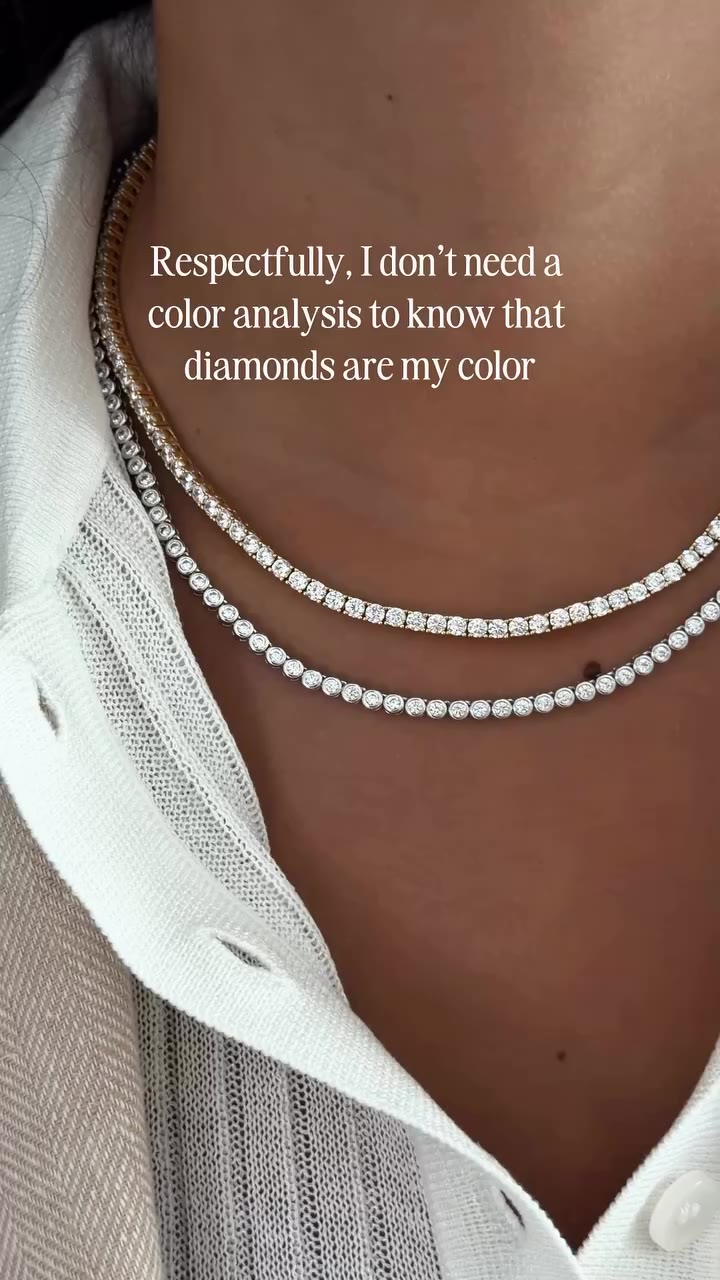 No color analysis needed here... I already know I look best in diamonds 💎💅…