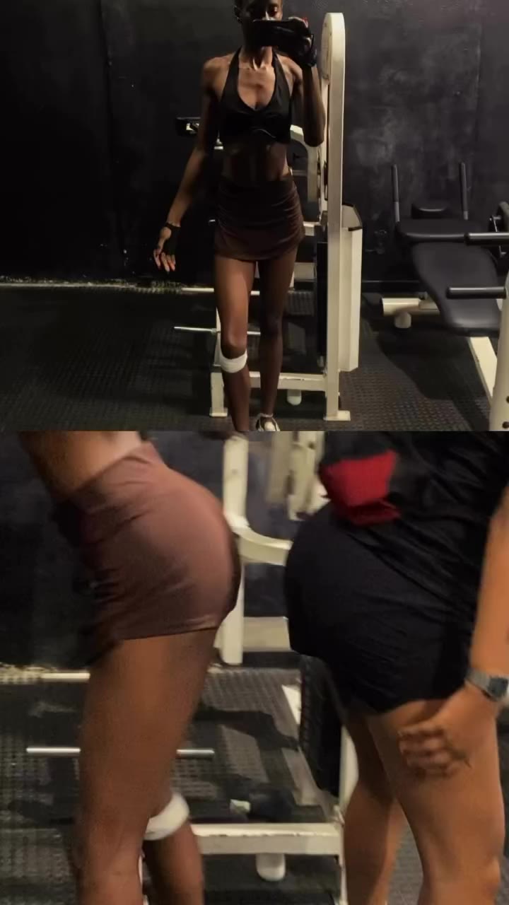 Resenho do treino de posterior 🦵🏾 Eu amo essa garota e treinar com ela é…