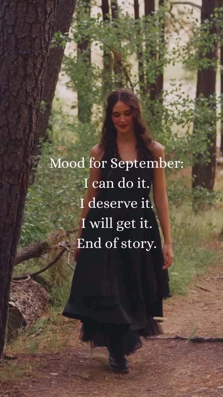 Walking through September with strength and attitude! Our Cinderella Dress……