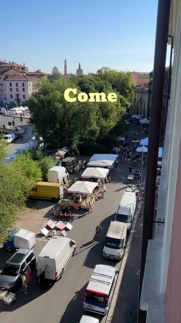 Tu veux connaître l’emplacement de ce marché de rue de Milan? Commente MOI et…