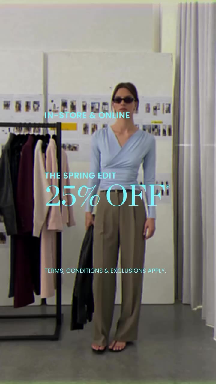 Warmer days call for lighter fabrics. Enjoy 25% off new season styles. Sharp…
