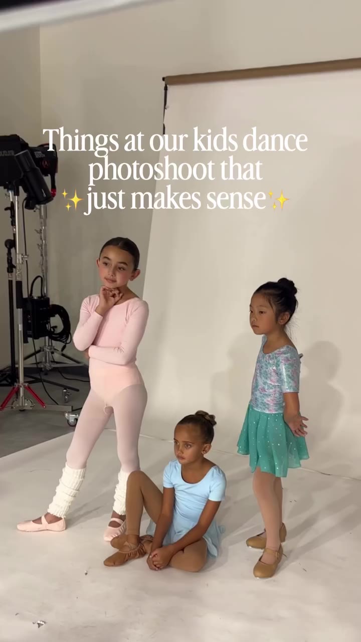 Things at our Stelle kids dance shoot that just make sense✨🩰