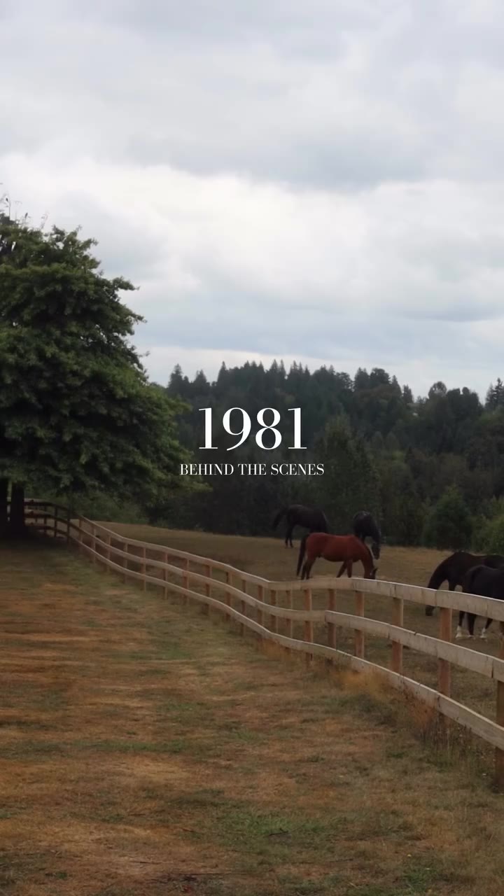 Behind the scenes of 1981 🐎 A little look at what went into bringing this…