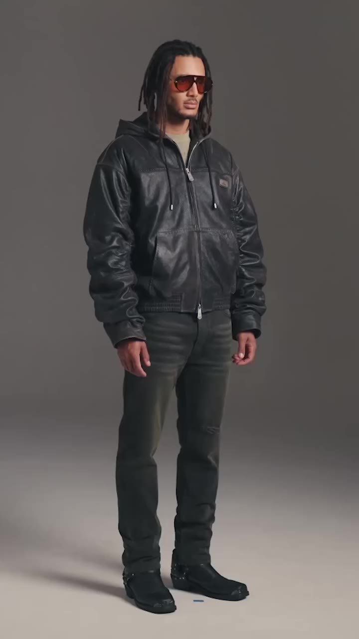 JUST IN: SLOUCHY LEATHER BOMBER ++​