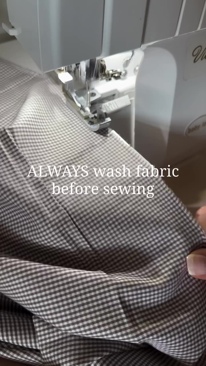 Why not just start cutting and sewing? Pre-washing and drying fabric shrinks…