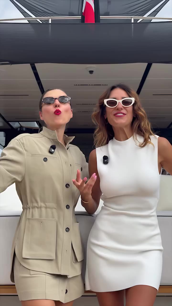 Monaco Yacht Show - Here We Are😄 @madlenpeneva13 #monaco #monacoyachtshow…